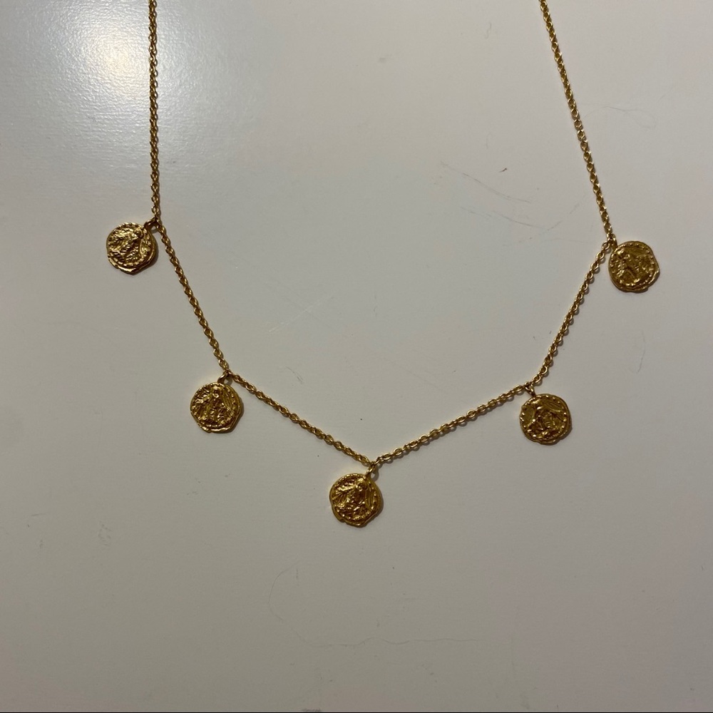 Ania Haie 14k Gold Deus Coins Necklace - Picture 7 of 8